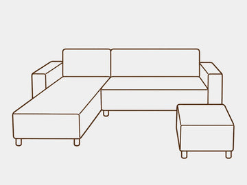 Fundas de muebles modulares 2 piezas