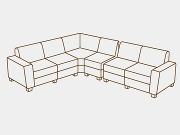 Fundas de muebles modulares 4 piezas