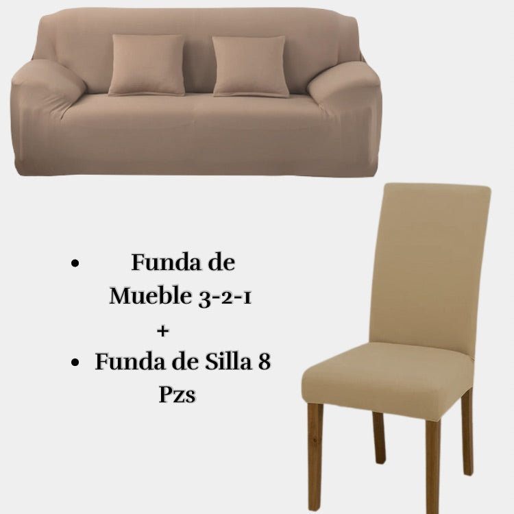 PACK LYCRA ENTERO : Funda de mueble con silla Lycra entero