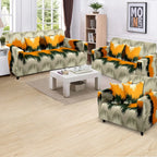 Funda de mueble 3-2-1 Terciopelo printed con 6 fundas de cojines