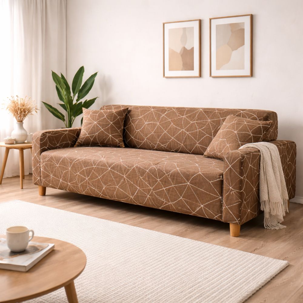 Funda de mueble 3-2-1 con 6 fundas de cojines Diseño Modern Lines