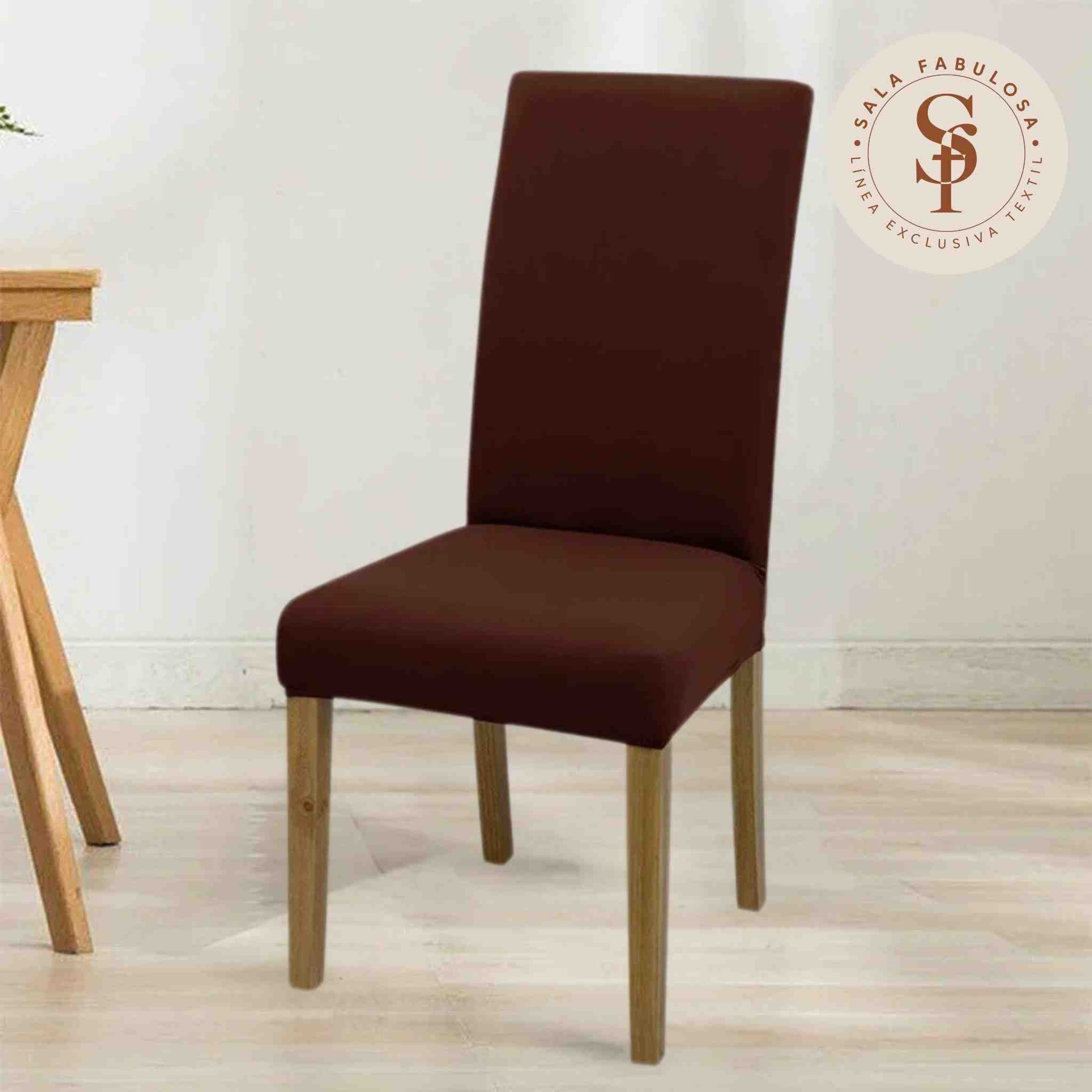 Funda de silla x8pzs lycra color entero