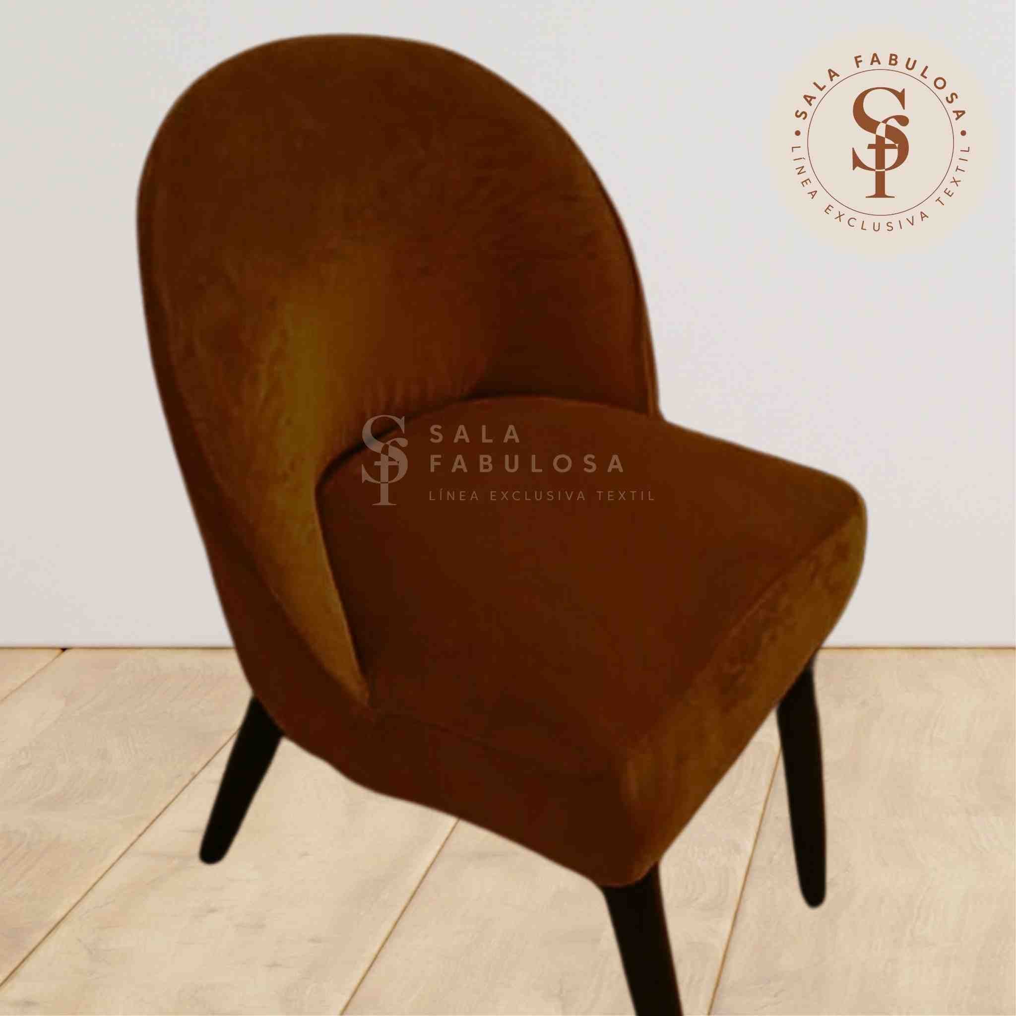 Funda de Silla vintage en terciopelo liso