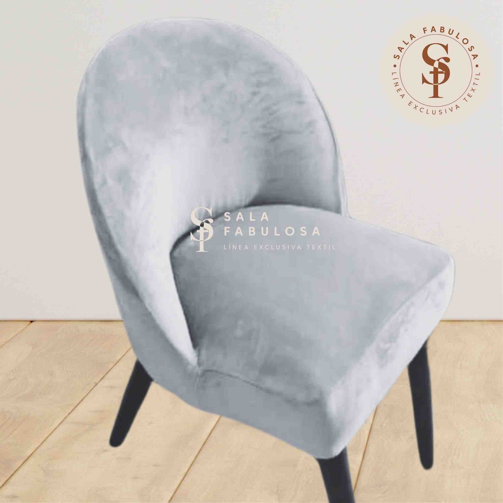 Funda de Silla vintage en terciopelo liso