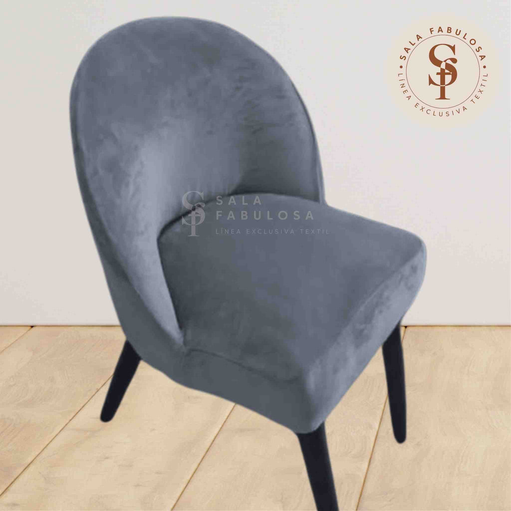 Funda de Silla vintage en terciopelo liso