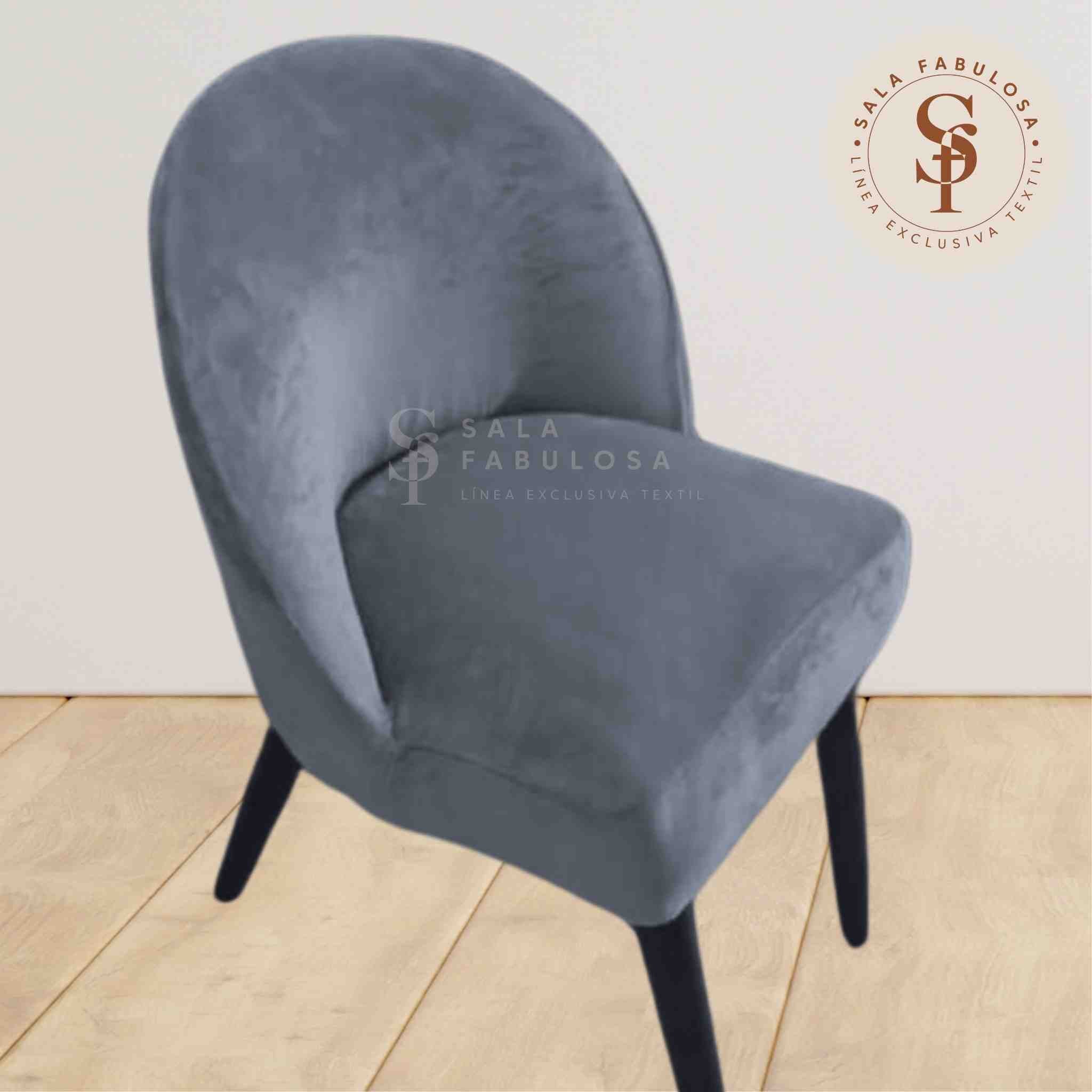 Funda de Silla vintage en terciopelo liso