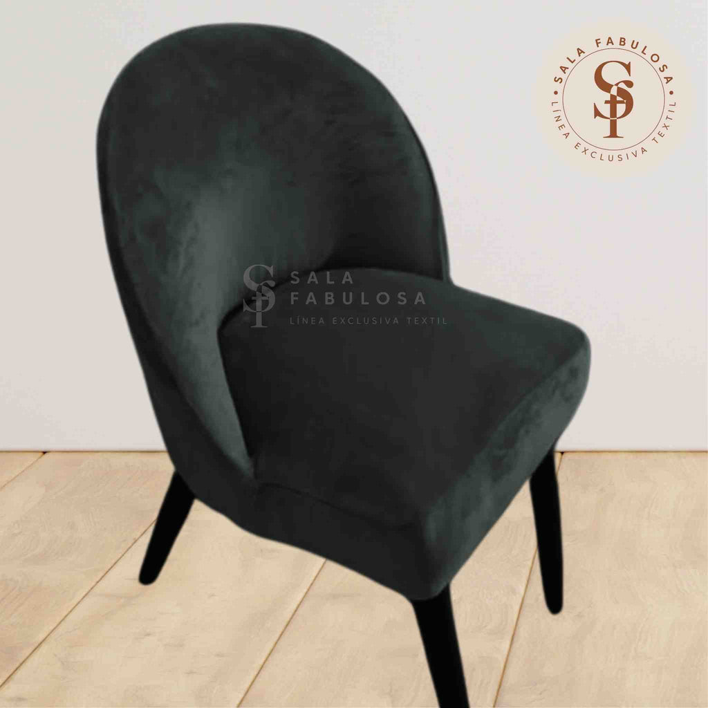 Funda de Silla vintage en terciopelo liso