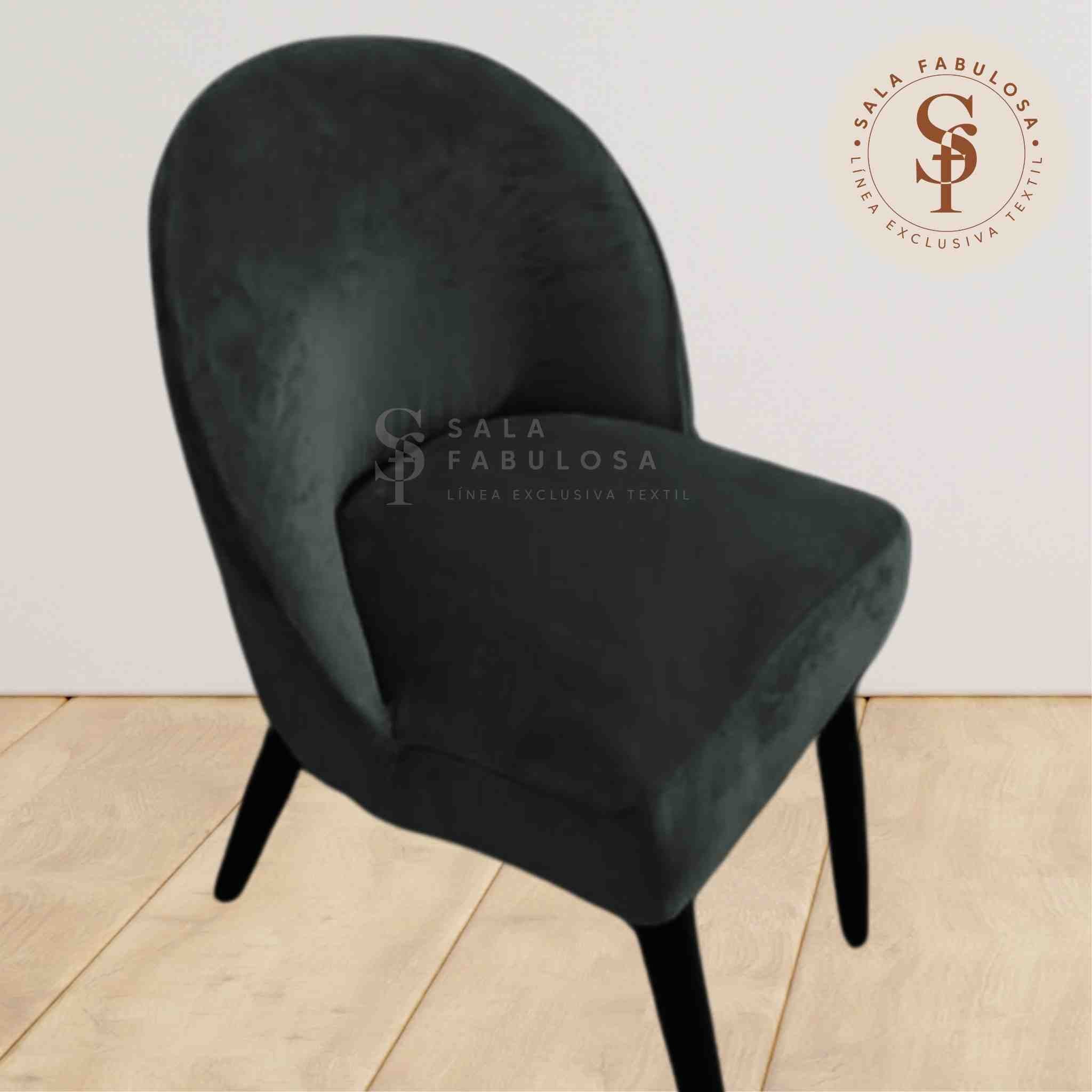 Funda de Silla vintage en terciopelo liso