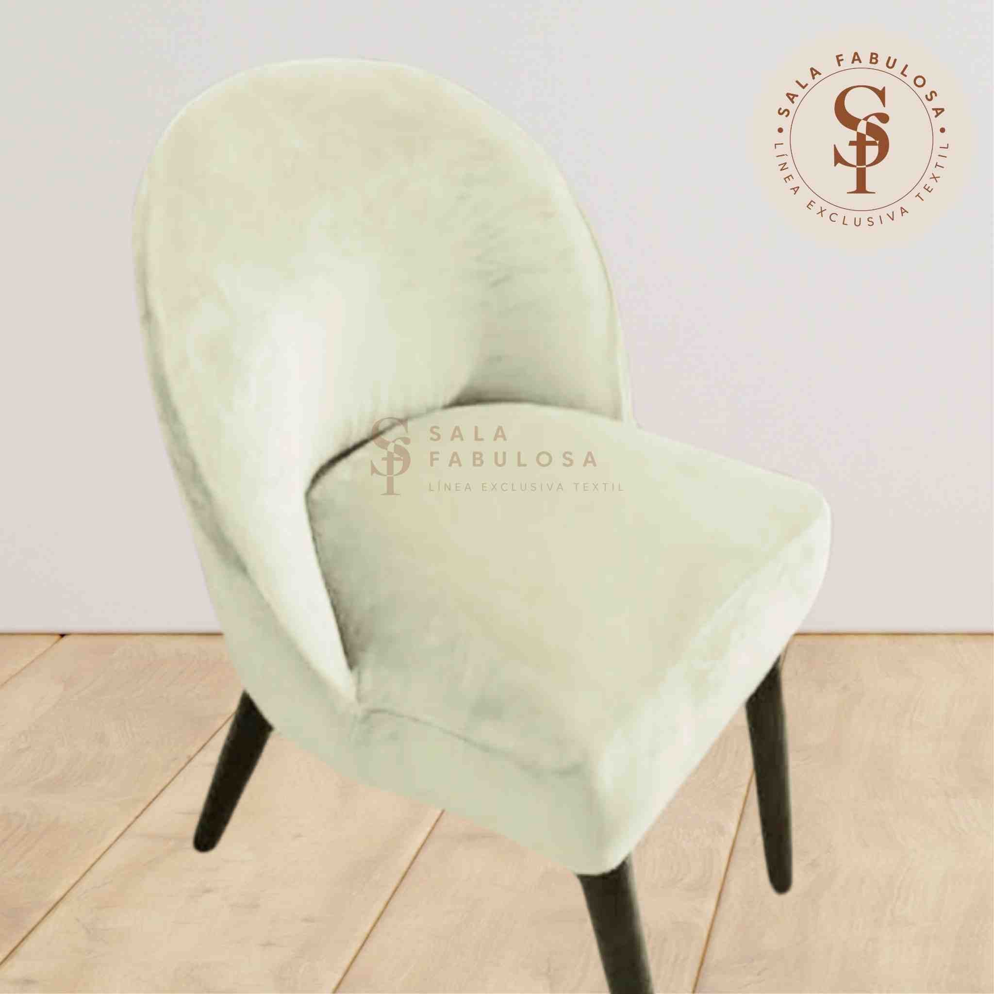 Funda de Silla vintage x8pzs  en terciopelo liso