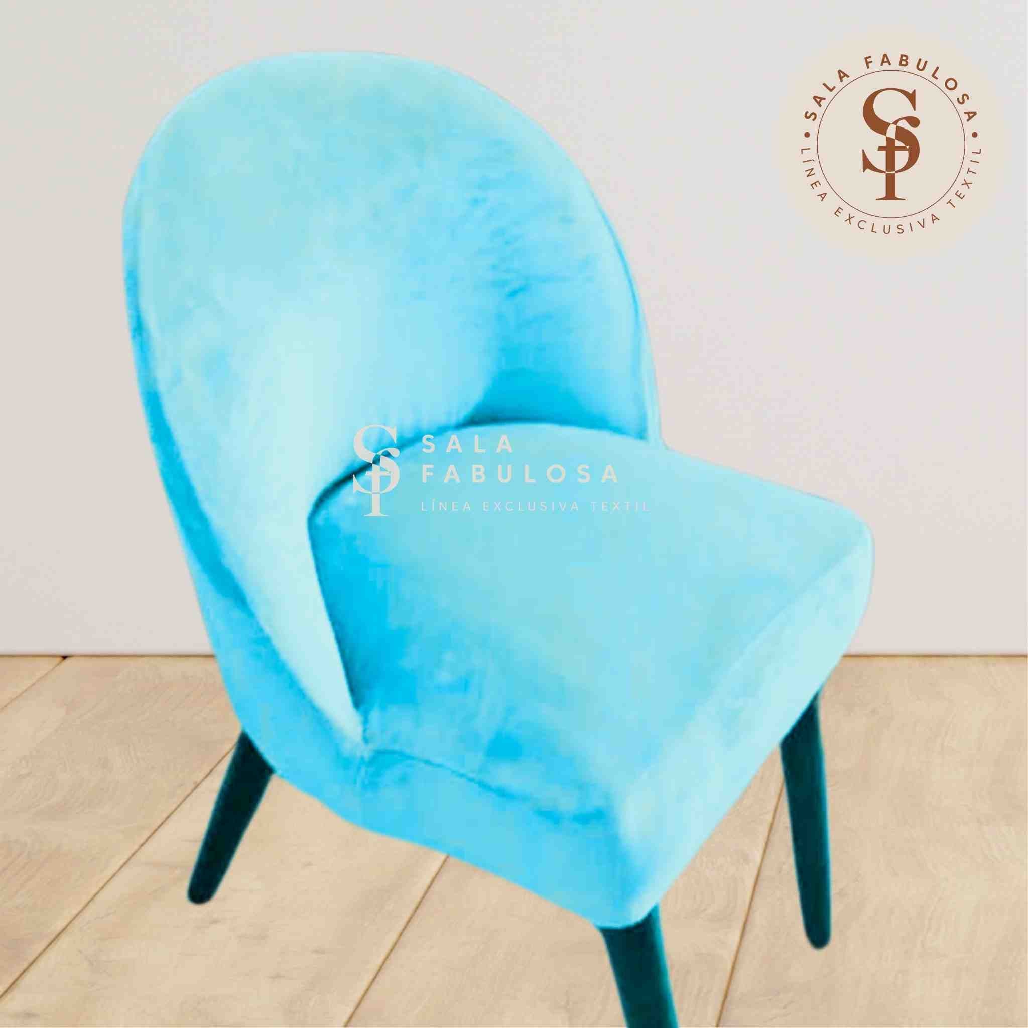 Funda de Silla vintage en terciopelo liso