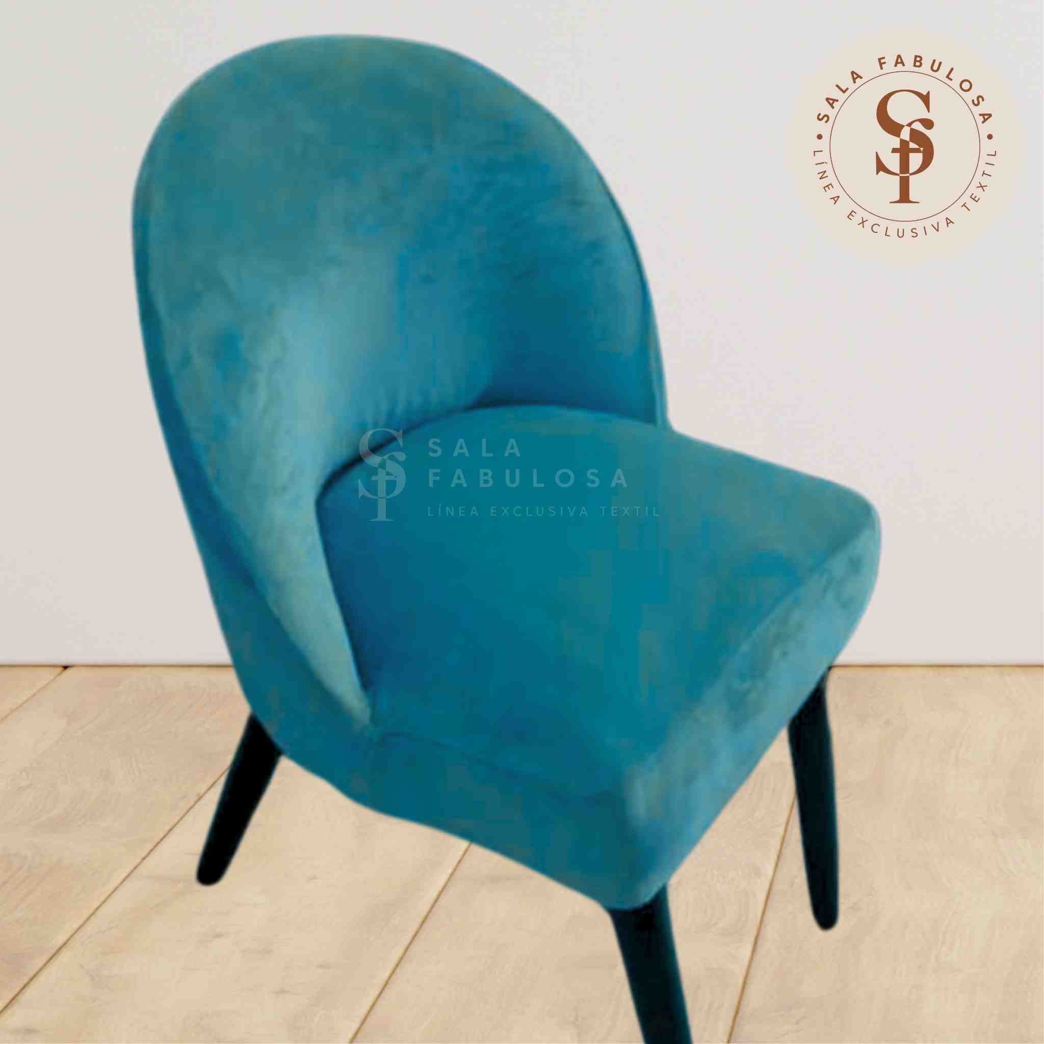 Funda de Silla vintage en terciopelo liso