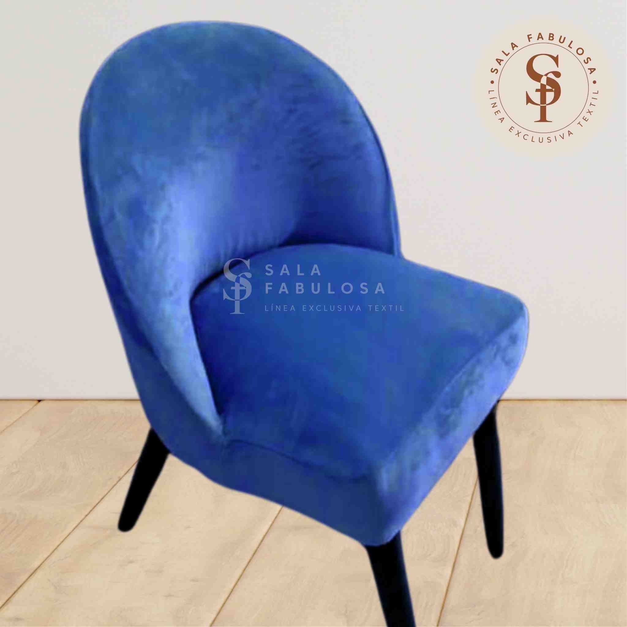 Funda de Silla vintage en terciopelo liso