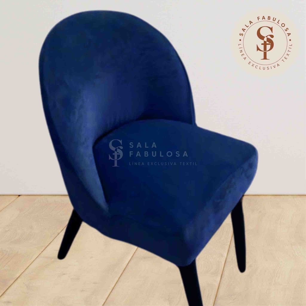 Funda de Silla vintage en terciopelo liso