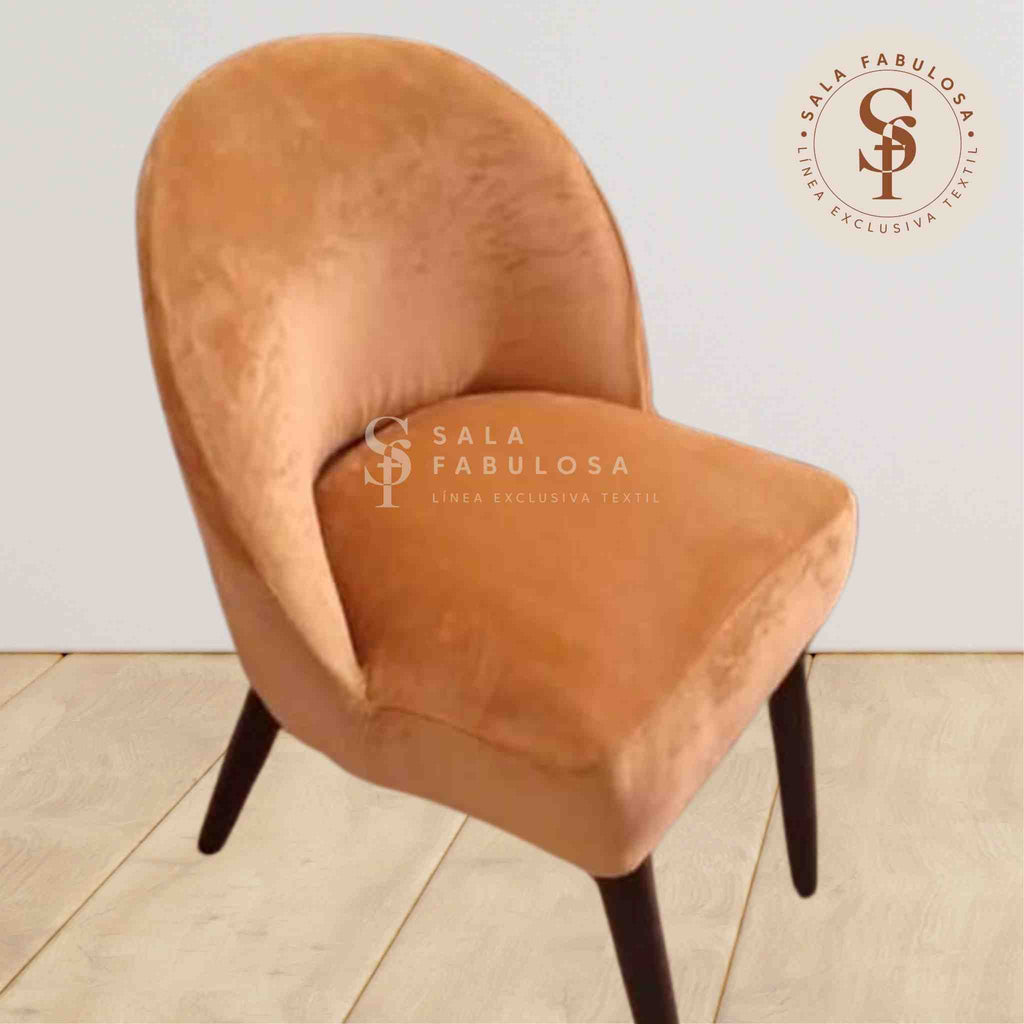 Funda de Silla vintage en terciopelo liso