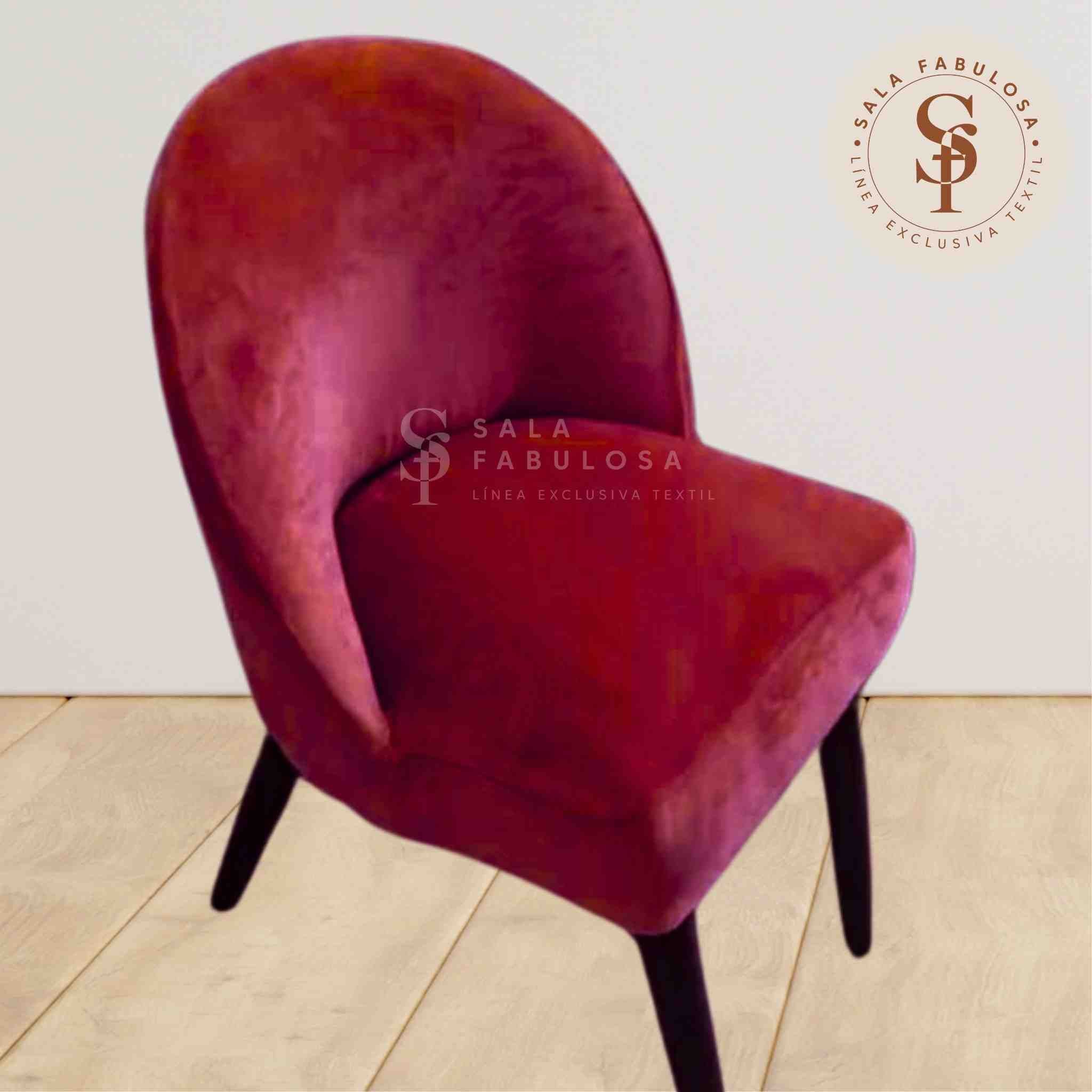 Funda de Silla vintage x8pzs  en terciopelo liso