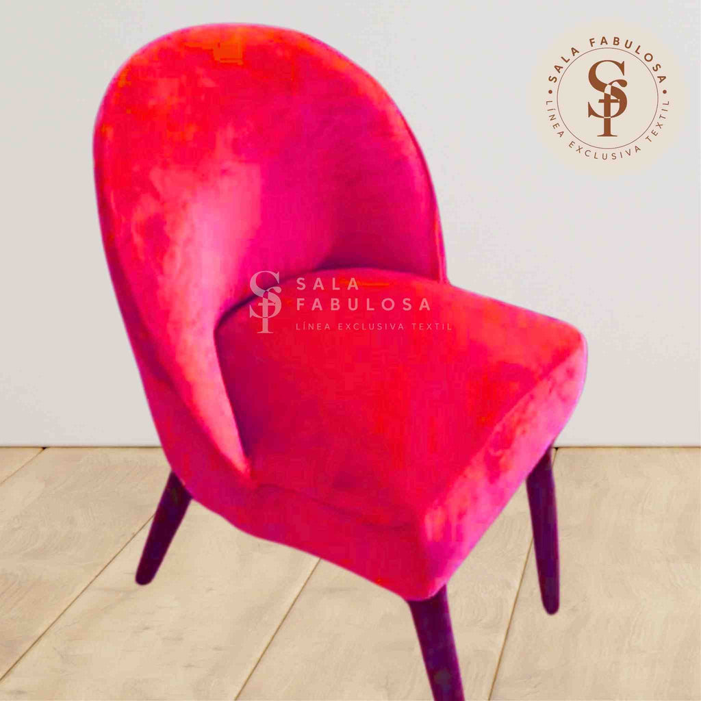 Funda de Silla vintage en terciopelo liso