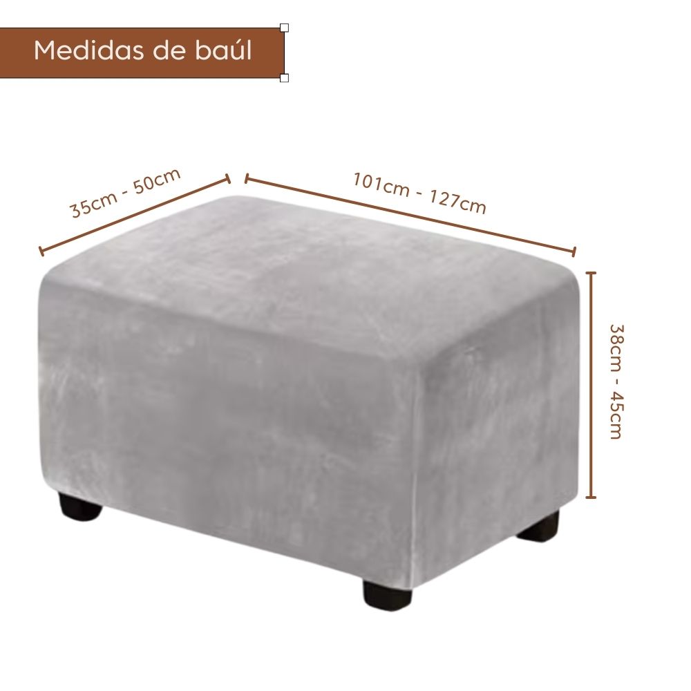 Funda de baúl , puff o banqueta