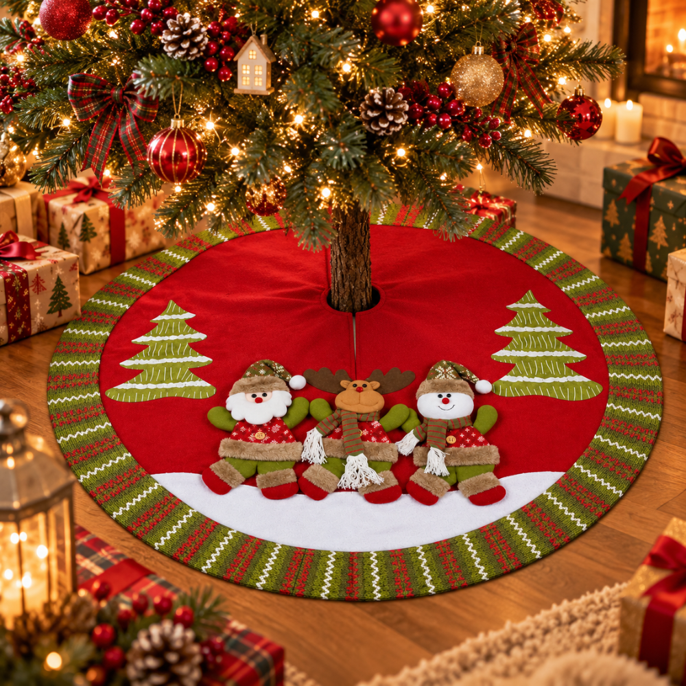 Piso de Árbol Navideño Merry Christmas