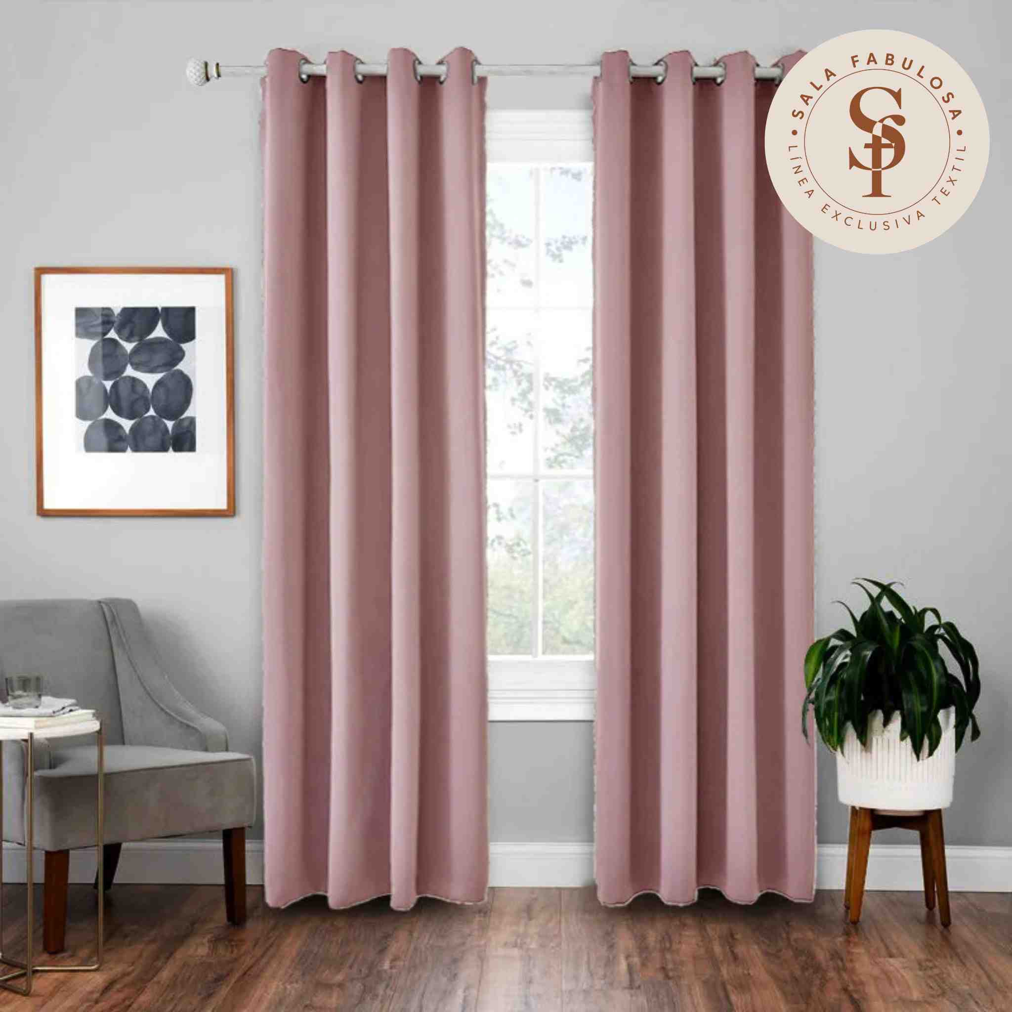 Cortina Jackquard Rustico