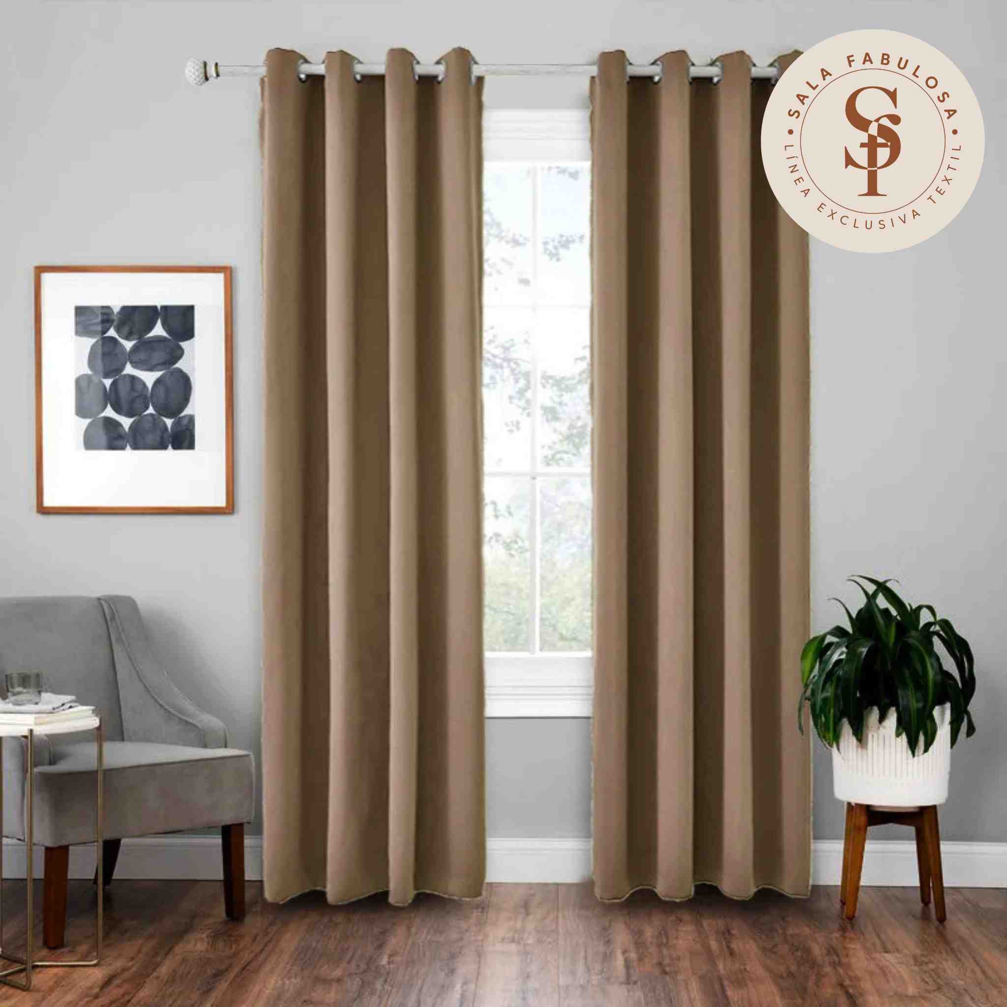 Cortina Jackquard Rustico