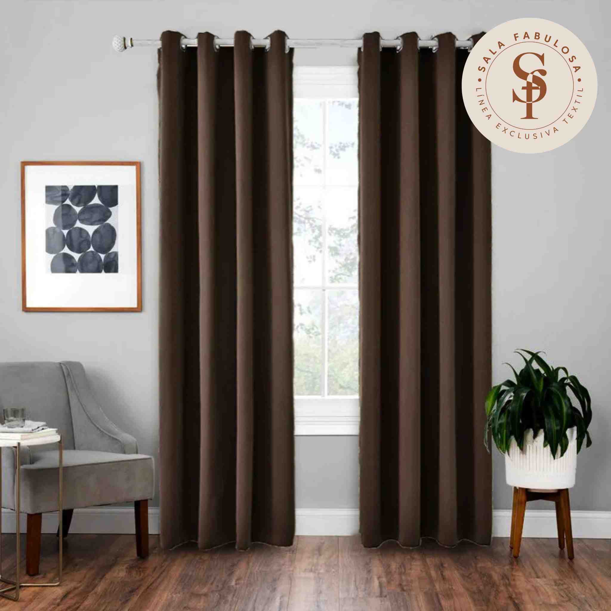 Cortina Jackquard Rustico