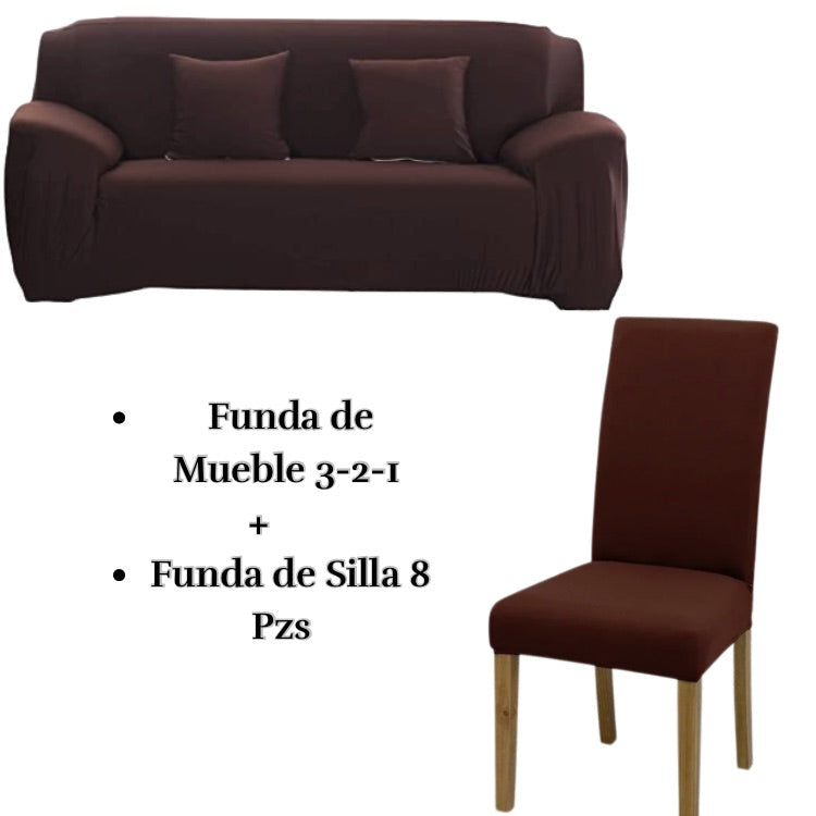 PACK LYCRA ENTERO : Funda de mueble con silla Lycra entero