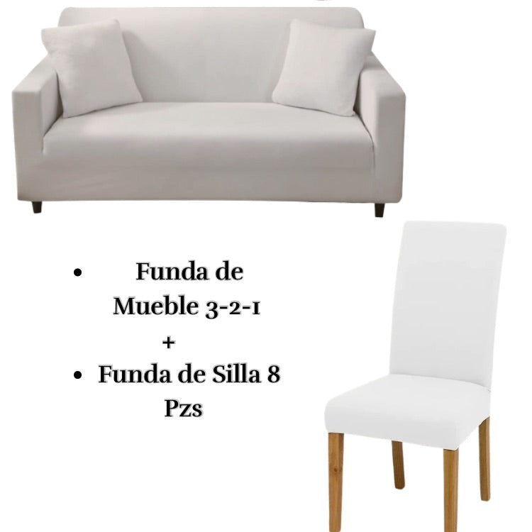 PACK LYCRA ENTERO : Funda de mueble con silla Lycra entero