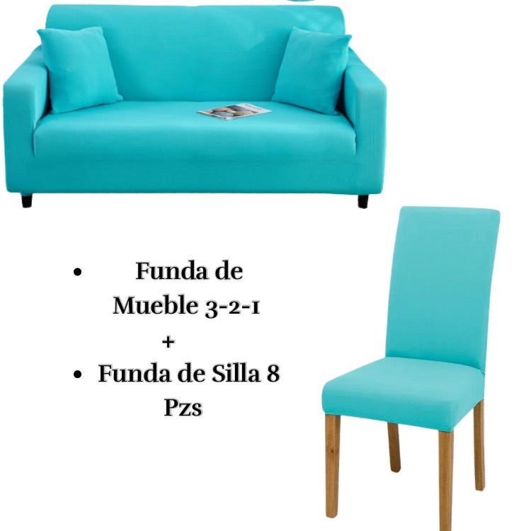 PACK LYCRA ENTERO : Funda de mueble con silla Lycra entero
