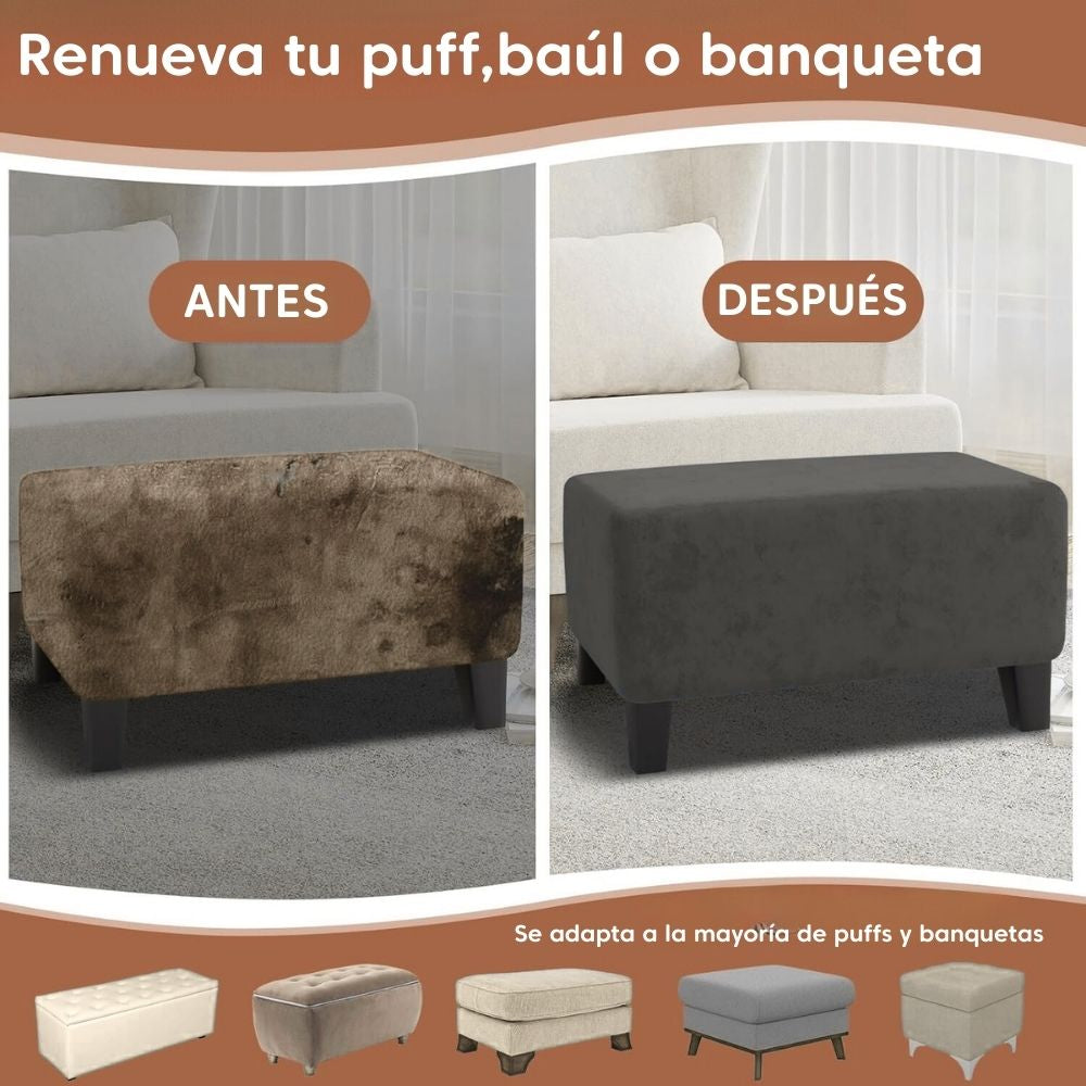 Funda de baúl , puff o banqueta