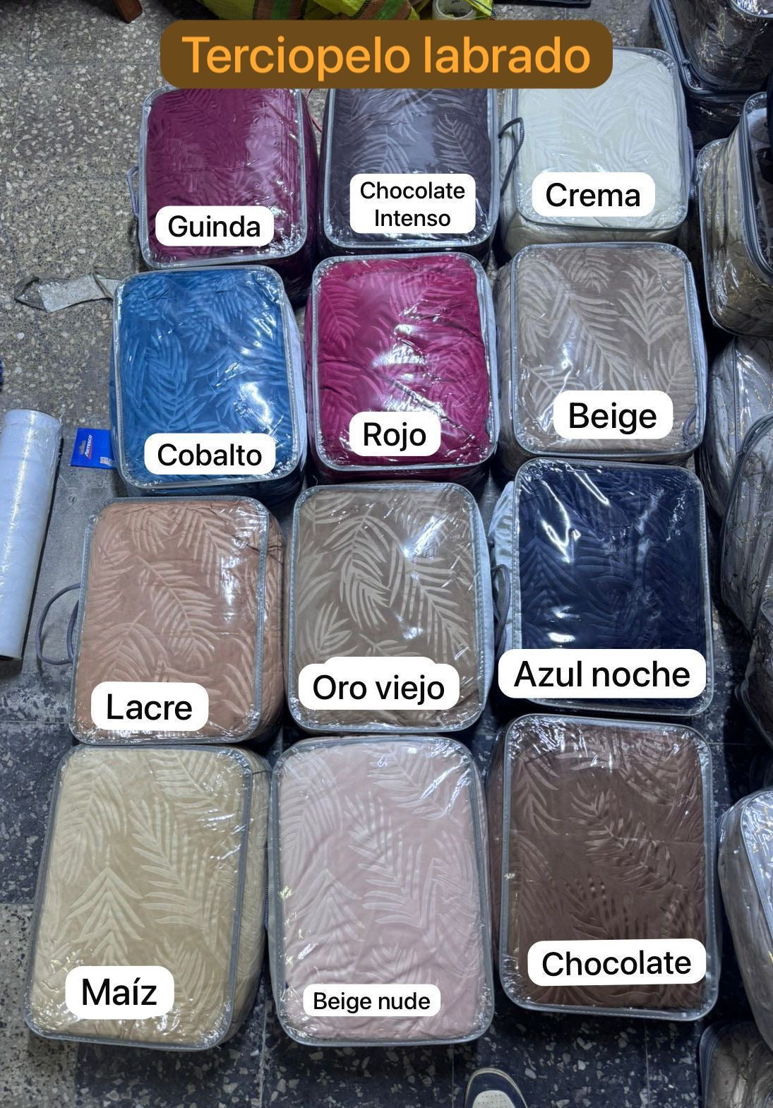 Pack Terciopelo labrado