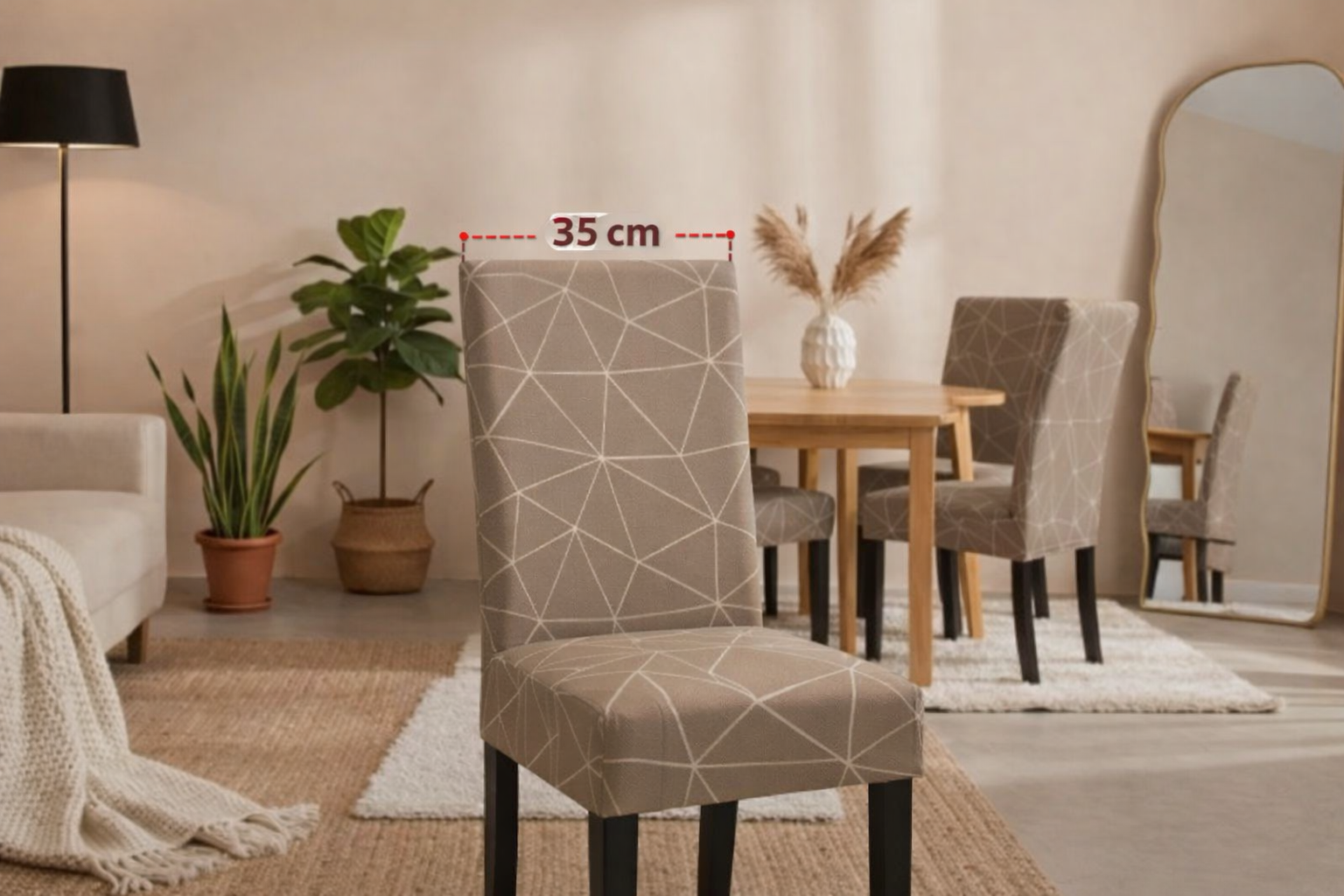 Funda de silla 8 piezas Diseño Modern Lines