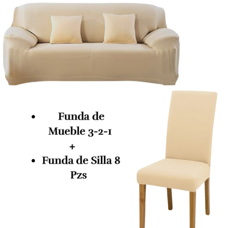 PACK LYCRA ENTERO : Funda de mueble con silla Lycra entero