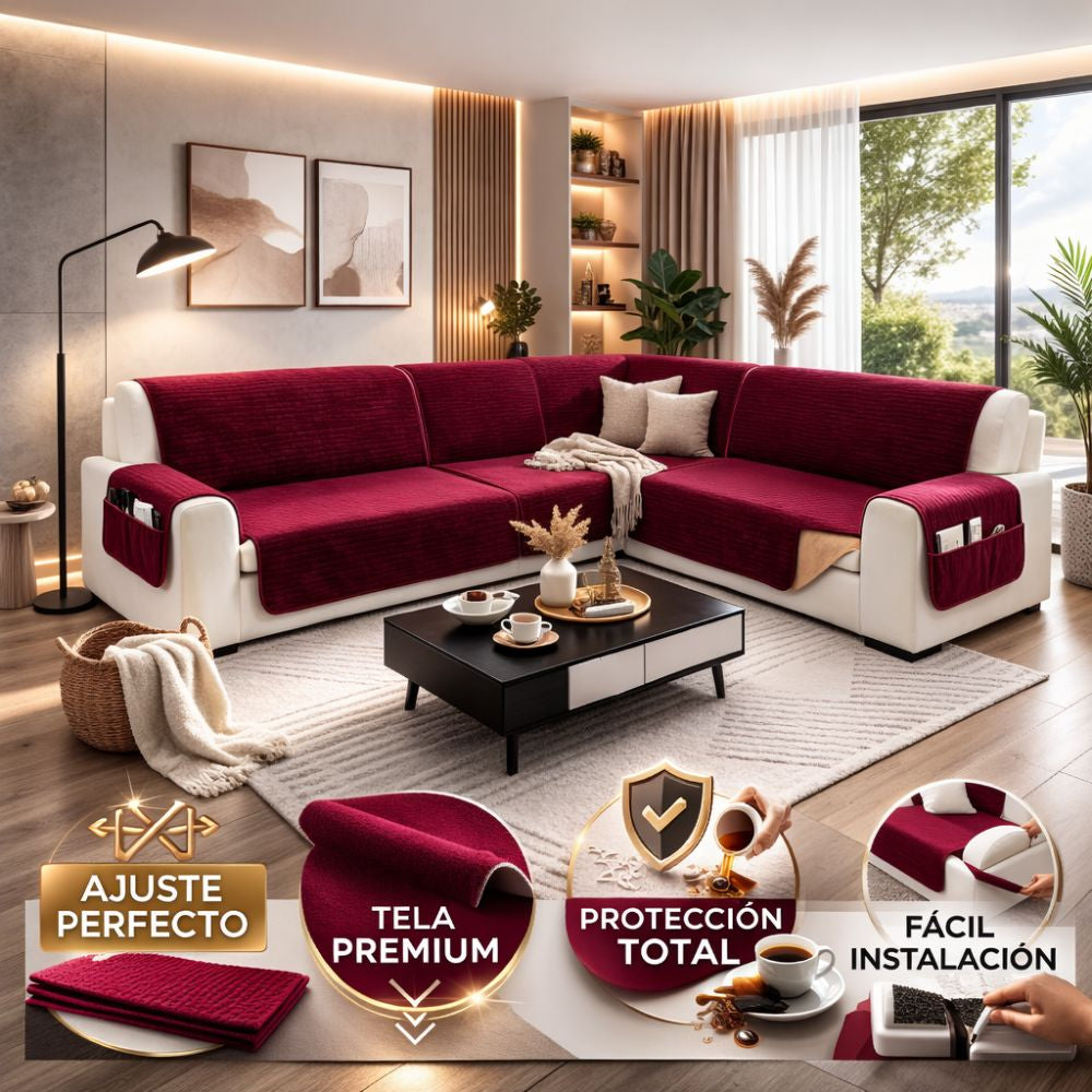 rotector de sofá modular 4 pzs Reversible e impermeable