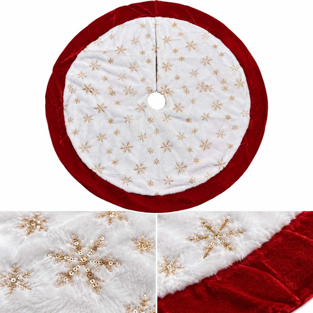 Piso de Árbol Navideño White Christmas Peluche