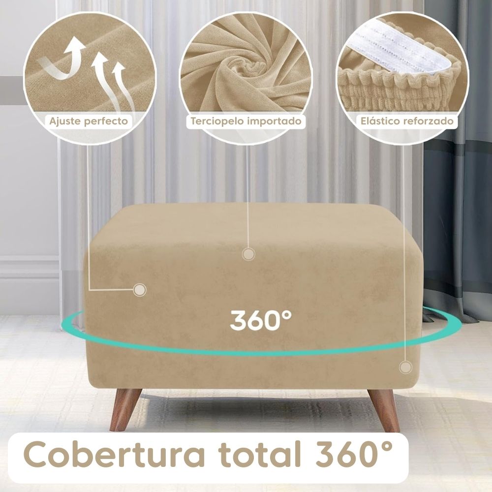 Funda de baúl , puff o banqueta