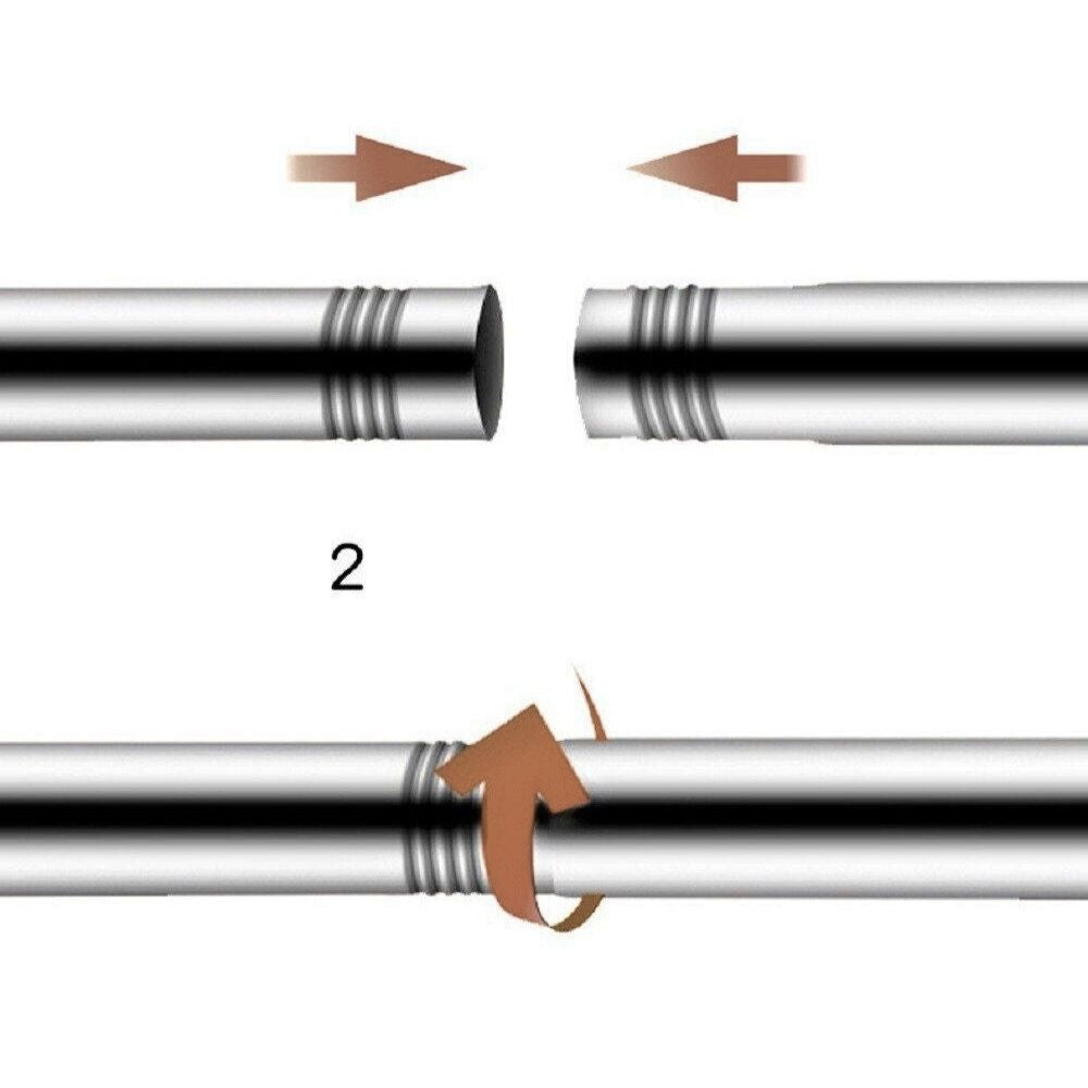 Tubo doble de cortina
