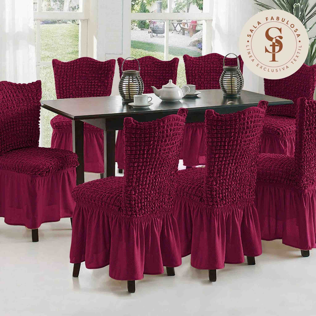 Funda de silla en Burbuja color entero