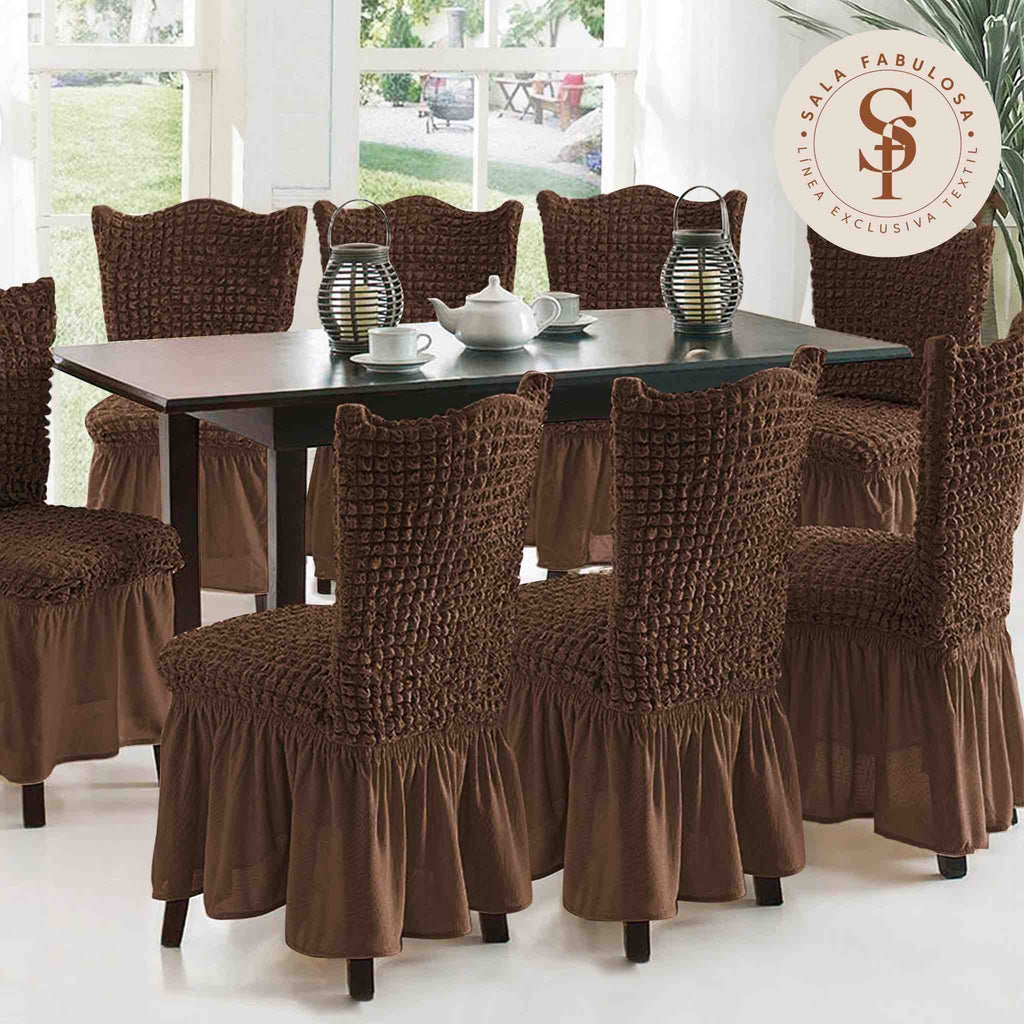 Funda de silla en Burbuja color entero