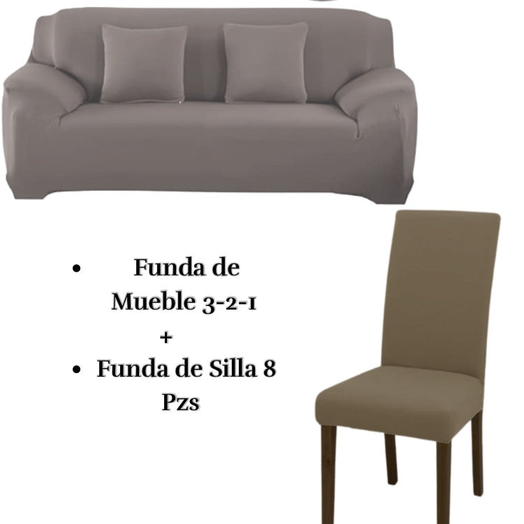PACK LYCRA ENTERO : Funda de mueble con silla Lycra entero