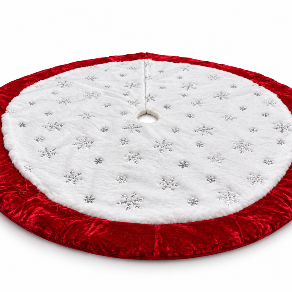 Piso de Árbol Navideño White Christmas Peluche