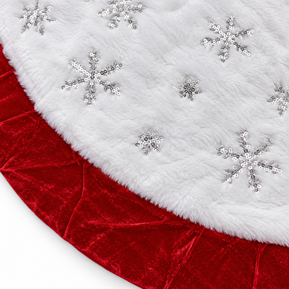 Piso de Árbol Navideño White Christmas Peluche
