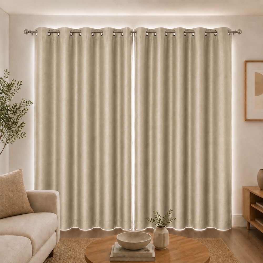 Cortina Blackout Tapasol 3x2.30 m – 2 Paños con Argollas