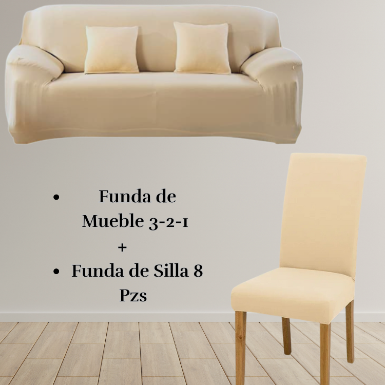 PACK LYCRA ENTERO : Funda de mueble con silla Lycra entero