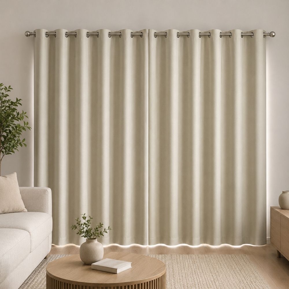 Cortina Blackout Tapasol 3x2.30 m – 2 Paños con Argollas
