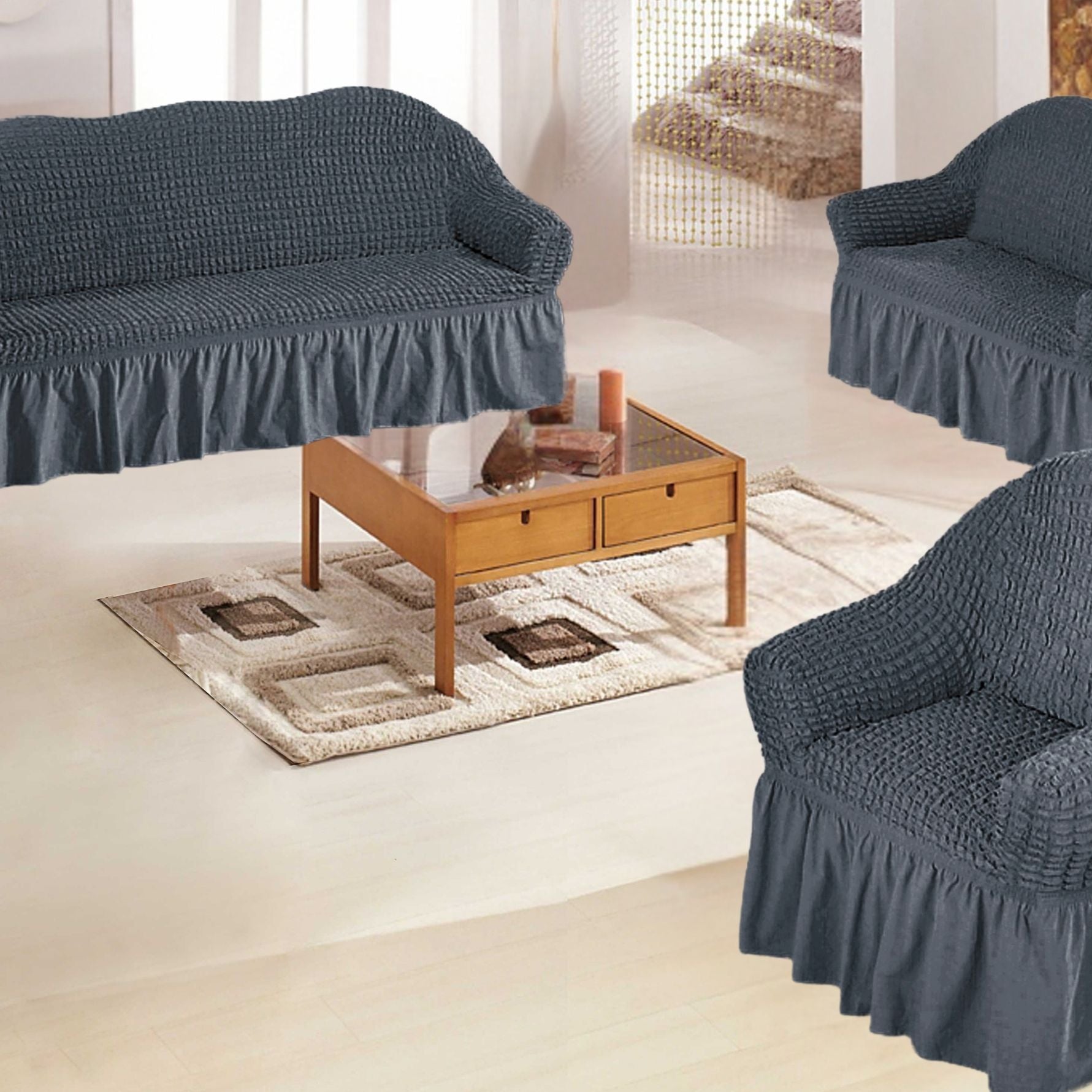 Funda de mueble 3-2-1 en burbuja color entero