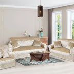 Funda de mueble 3-2-1 en terciopelo brilloso con 6 cojines