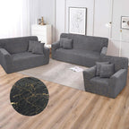 Funda de mueble 3-2-1 Terciopelo Golden Line con 6 fundas de cojines