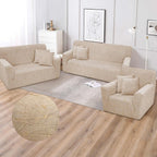 Funda de mueble 3-2-1 Terciopelo Golden Line con 6 fundas de cojines