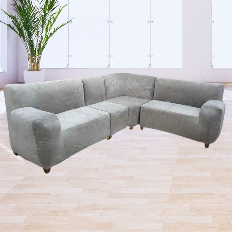 Mueble modular 4 piezas sin brazos Terciopelo Liso