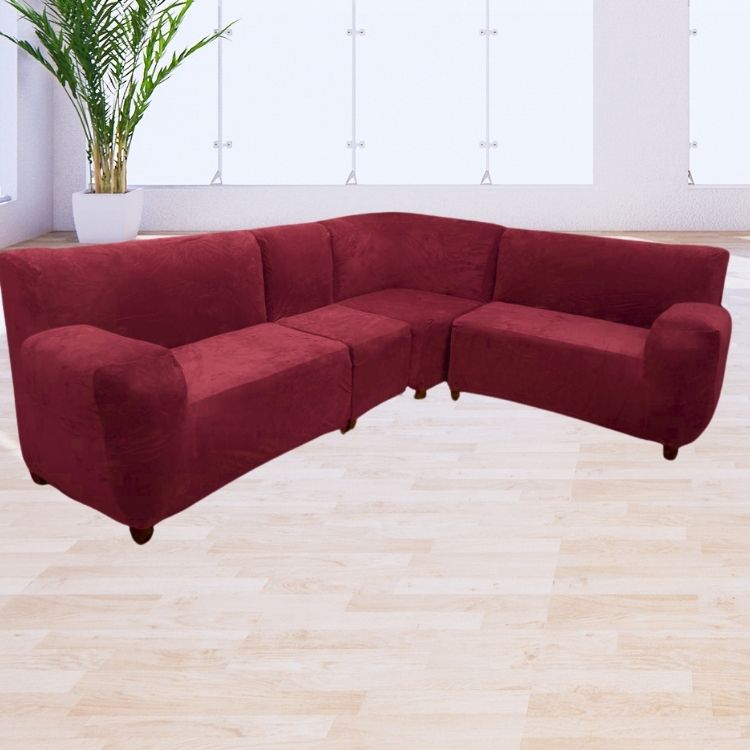 Mueble modular 4 piezas sin brazos Terciopelo Liso